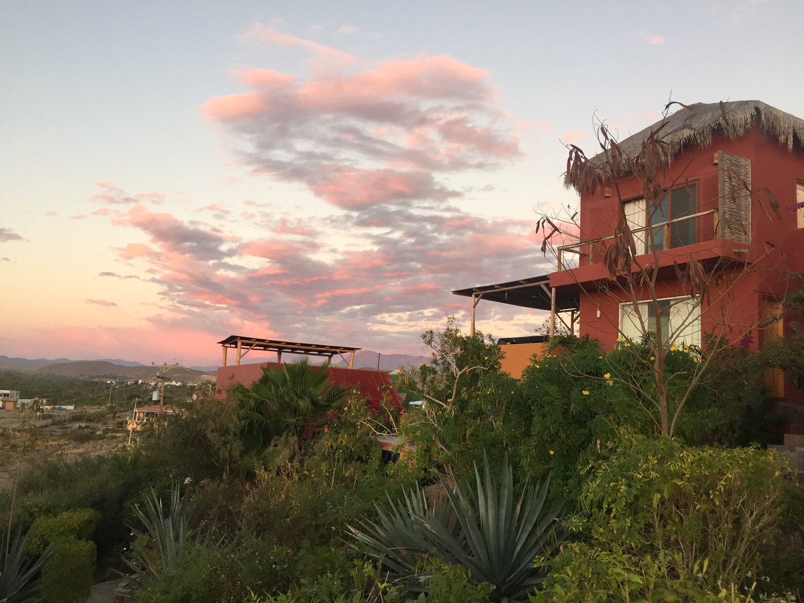 View of the casitas, where we sleep and stay!